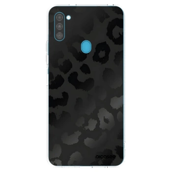 Picasee silikonový průhledný obal pro Samsung Galaxy M11 - Midnight Leopard
