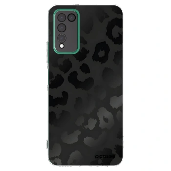 Picasee silikonový průhledný obal pro Honor 10X Lite - Midnight Leopard