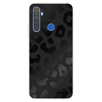 Picasee silikonový průhledný obal pro Realme 5 - Midnight Leopard