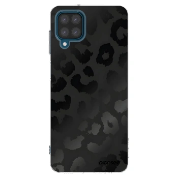 Picasee silikonový průhledný obal pro Samsung Galaxy A12 A125F - Midnight Leopard