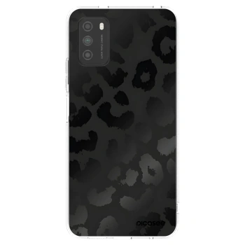 Picasee silikonový průhledný obal pro Xiaomi Poco M3 - Midnight Leopard