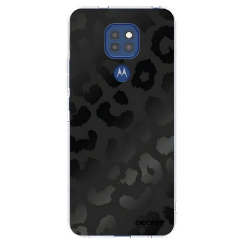 Picasee silikonový průhledný obal pro Motorola Moto G9 Play - Midnight Leopard