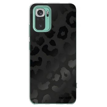 Picasee silikonový průhledný obal pro Xiaomi Redmi Note 10 Pro - Midnight Leopard