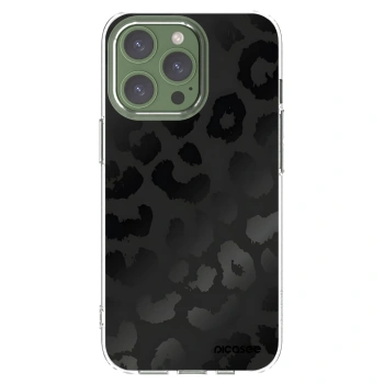 Picasee silikonový průhledný obal pro Apple iPhone 13 Pro - Midnight Leopard