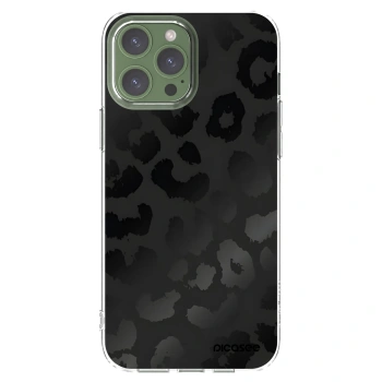 Picasee silikonový průhledný obal pro Apple iPhone 13 Pro Max - Midnight Leopard