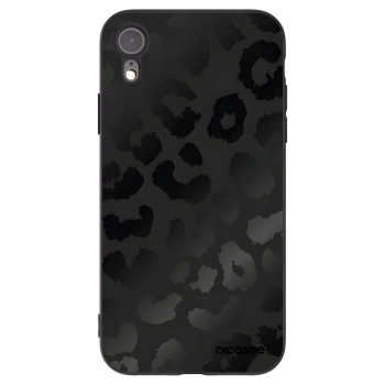 Picasee silikonový černý obal pro Apple iPhone XR - Midnight Leopard