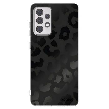 Picasee silikonový průhledný obal pro Samsung Galaxy A52s 5G A528B - Midnight Leopard