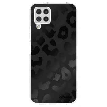 Picasee silikonový průhledný obal pro Samsung Galaxy A22 A225F 4G - Midnight Leopard