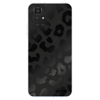 Picasee silikonový průhledný obal pro Xiaomi Redmi 10 - Midnight Leopard