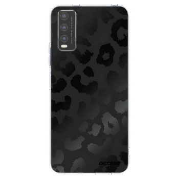 Picasee silikonový průhledný obal pro Vivo Y20s - Midnight Leopard
