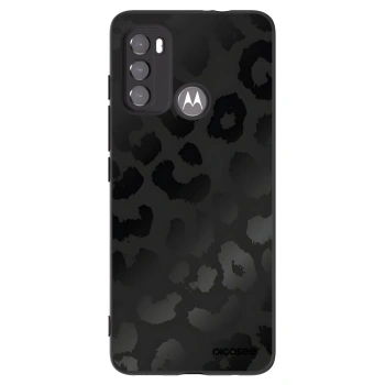 Picasee silikonový černý obal pro Motorola Moto G60 - Midnight Leopard