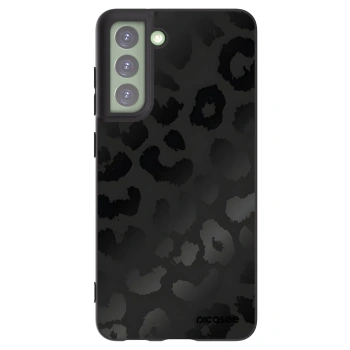 Picasee silikonový černý obal pro Samsung Galaxy S21 FE 5G - Midnight Leopard