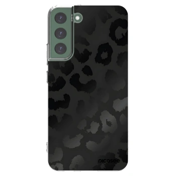 Picasee silikonový průhledný obal pro Samsung Galaxy S22+ 5G - Midnight Leopard