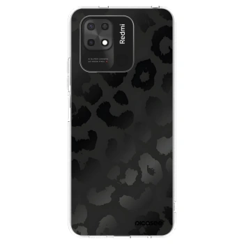 Picasee silikonový průhledný obal pro Xiaomi Redmi 10C - Midnight Leopard
