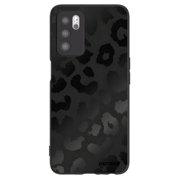 Picasee silikonový černý obal pro OPPO A16s - Midnight Leopard