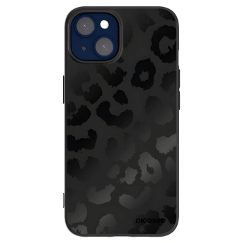 Picasee silikonový černý obal pro Apple iPhone 14 - Midnight Leopard