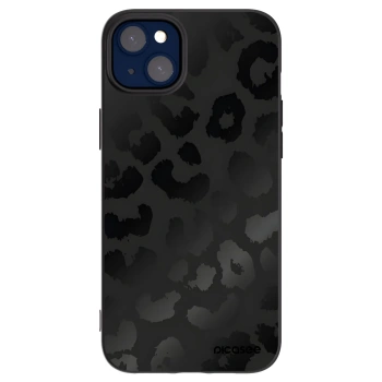 Picasee silikonový černý obal pro Apple iPhone 14 Plus - Midnight Leopard
