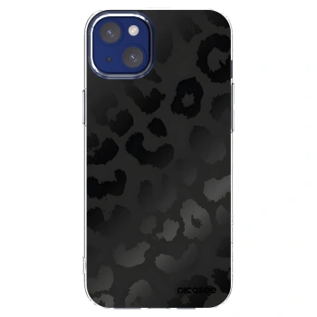 Picasee silikonový průhledný obal pro Apple iPhone 14 Plus - Midnight Leopard
