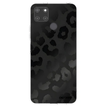 Picasee silikonový průhledný obal pro Realme C21Y - Midnight Leopard