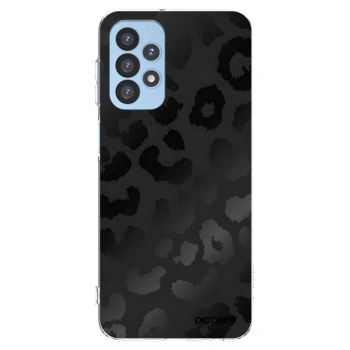 Picasee silikonový průhledný obal pro Samsung Galaxy A23 A235F 4G - Midnight Leopard