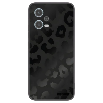 Picasee silikonový černý obal pro Xiaomi Redmi Note 12 5G - Midnight Leopard