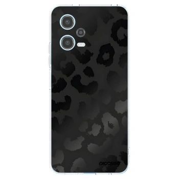 Picasee silikonový průhledný obal pro Xiaomi Redmi Note 12 5G - Midnight Leopard