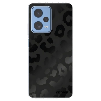 Picasee silikonový průhledný obal pro Xiaomi Redmi Note 12 Pro 5G - Midnight Leopard