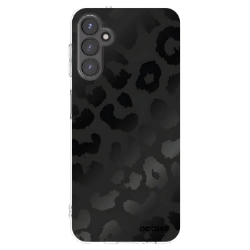 Picasee silikonový průhledný obal pro Samsung Galaxy A14 4G A145R - Midnight Leopard