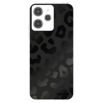 Picasee silikonový průhledný obal pro Xiaomi Redmi 12 4G - Midnight Leopard