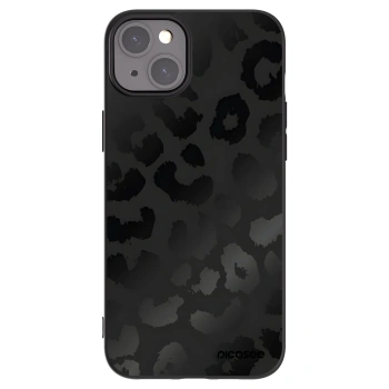 Picasee silikonový černý obal pro Apple iPhone 15 Plus - Midnight Leopard
