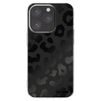 Picasee silikonový průhledný obal pro Apple iPhone 15 Pro - Midnight Leopard