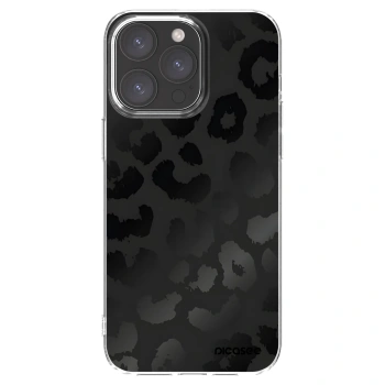 Picasee silikonový průhledný obal pro Apple iPhone 15 Pro Max - Midnight Leopard