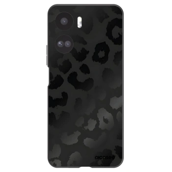 Picasee silikonový černý obal pro Honor 90 Lite 5G - Midnight Leopard
