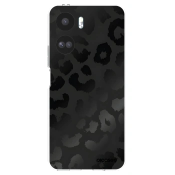 Picasee silikonový průhledný obal pro Honor 90 Lite 5G - Midnight Leopard