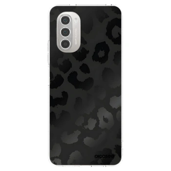 Picasee silikonový průhledný obal pro Motorola Moto G51 - Midnight Leopard