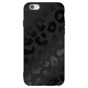 Picasee silikonový černý obal pro Apple iPhone 6/6S - Midnight Leopard