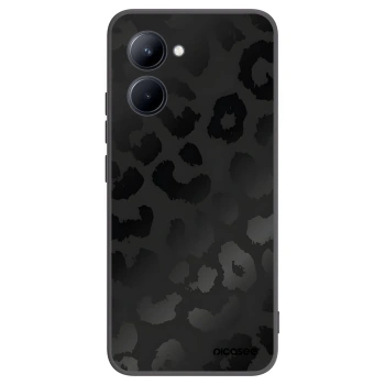 Picasee silikonový černý obal pro Realme C33 (2023) - Midnight Leopard