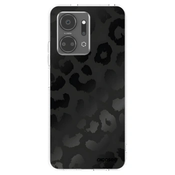 Picasee silikonový průhledný obal pro Honor X7a - Midnight Leopard