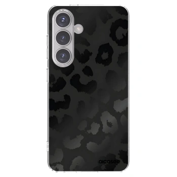 Picasee silikonový průhledný obal pro Samsung Galaxy S24 S921B 5G - Midnight Leopard