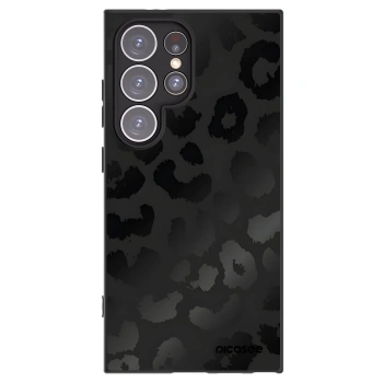Picasee silikonový černý obal pro Samsung Galaxy S24 Ultra S928B 5G - Midnight Leopard