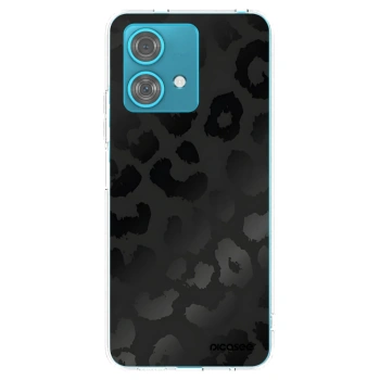 Picasee silikonový průhledný obal pro Motorola Edge 40 Neo - Midnight Leopard