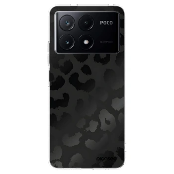 Picasee silikonový průhledný obal pro Xiaomi Poco X6 Pro - Midnight Leopard
