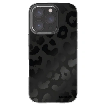 Picasee silikonový průhledný obal pro Apple iPhone 16 Pro - Midnight Leopard