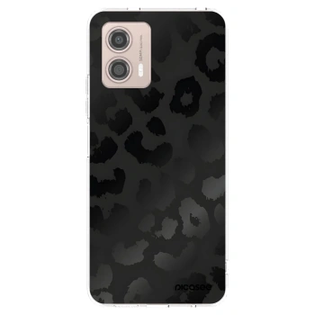 Picasee silikonový průhledný obal pro Motorola Moto G53 5G - Midnight Leopard