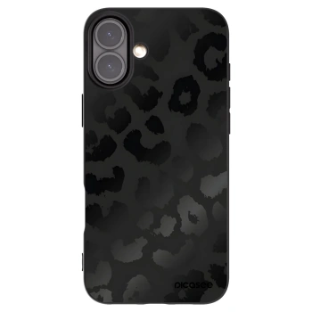 Picasee silikonový černý obal pro Apple iPhone 16 Plus - Midnight Leopard