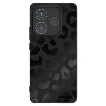 Picasee silikonový černý obal pro Xiaomi Redmi Note 14 5G - Midnight Leopard