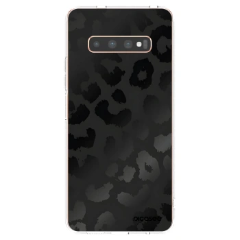 Picasee silikonový průhledný obal pro Samsung Galaxy S10 Plus G975 - Midnight Leopard