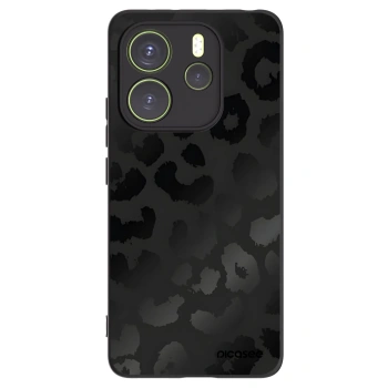 Picasee silikonový černý obal pro Xiaomi Redmi Note 14 4G - Midnight Leopard