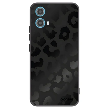 Picasee silikonový černý obal pro Motorola Moto G34 5G - Midnight Leopard