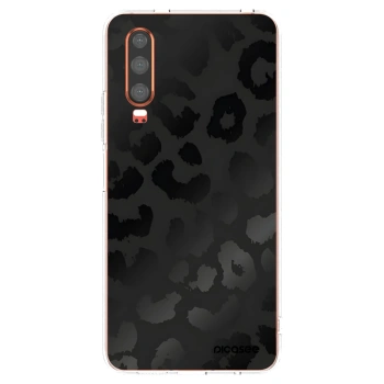 Picasee silikonový průhledný obal pro Huawei P30 - Midnight Leopard